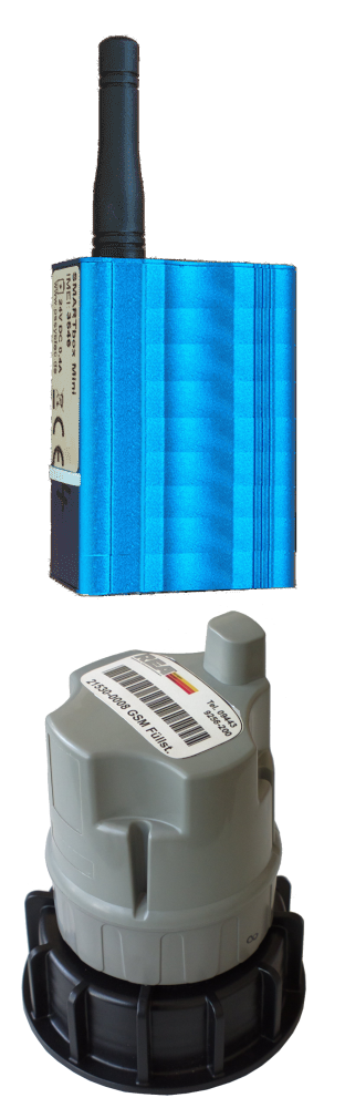 Foto von Sensoren zur Überwachung von Temperatur, Stromausfall, Brennerstörung, Füllstand